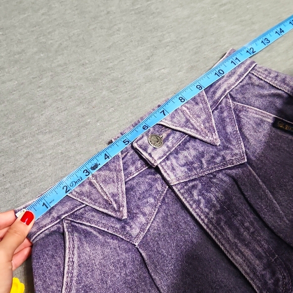 RARE!! Vintage Rockies Purple Western High Rise Straight Leg "Mom" Jeans - Picture 14 of 17
